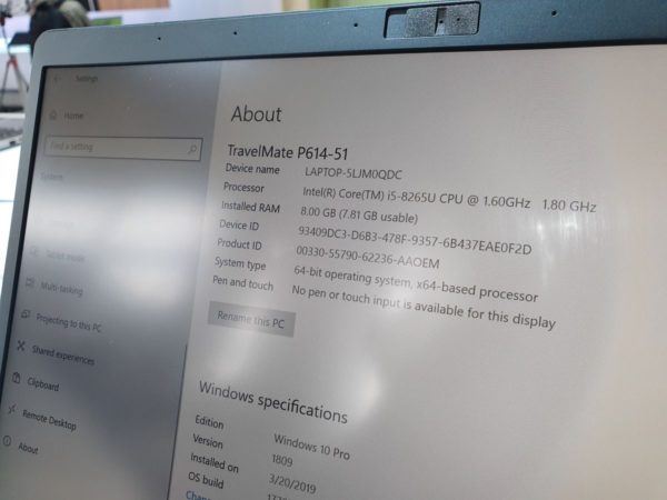 Acer TravelMate P6 6