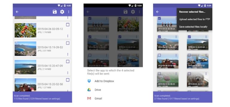 Apps para recuperar fotos borradas en Android