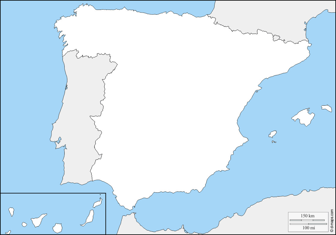 mapa blanco