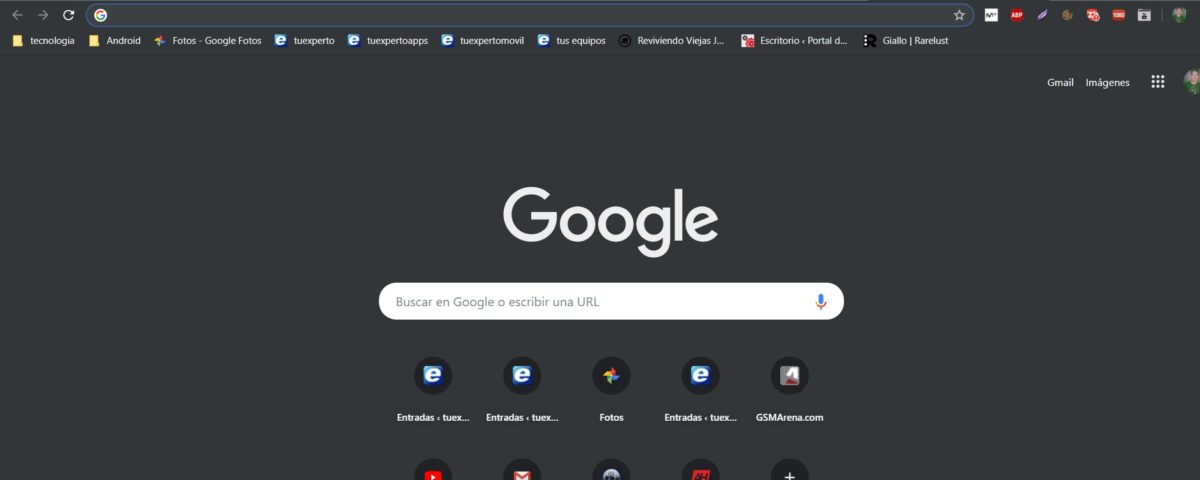 modo oscuro chrome