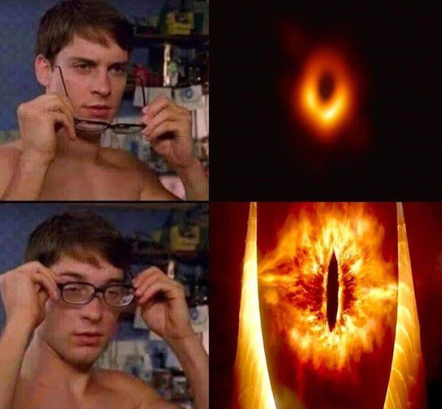 Los mejores memes de la histórica foto del agujero negro 2 ojo sauron