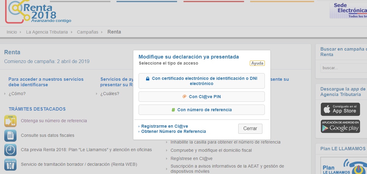 Cómo corregir un error en la declaración de Renta 2018 presentada 2 Corregir un error en la declaración de la Renta 2018 presentada