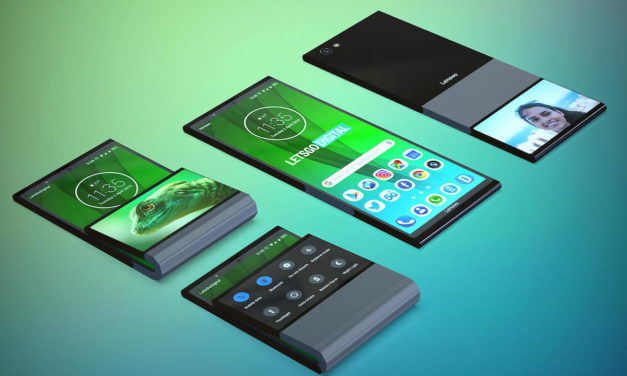 Lenovo patenta nuevos móviles plegables con pantalla en vertical