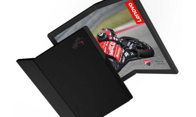 Así es el espectacular prototipo de portátil con pantalla plegable de Lenovo