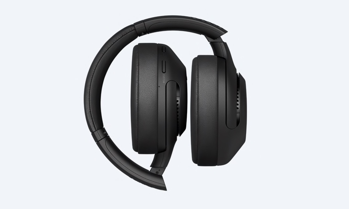 Sony WH-XB900N, auriculares con cancelación de ruido y sistema Extra Bass 4 Auriculares Sony WH-XB900N plegados