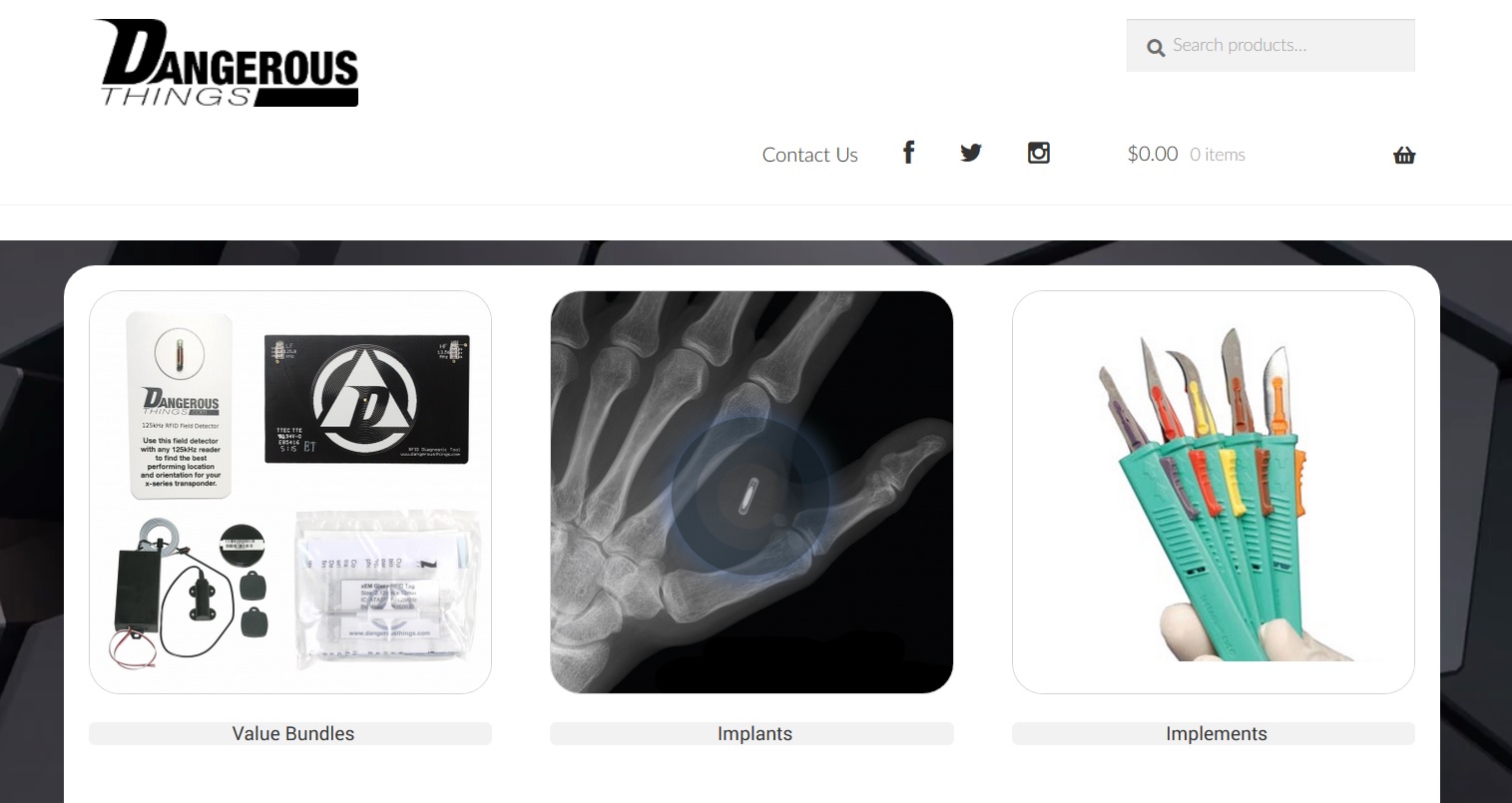 Dangerous Things, la inquietante web de accesorios para convertirte en un cyborg 1 Dangerous Things, la inquietante web de accesorios para convertirte en un cyborg