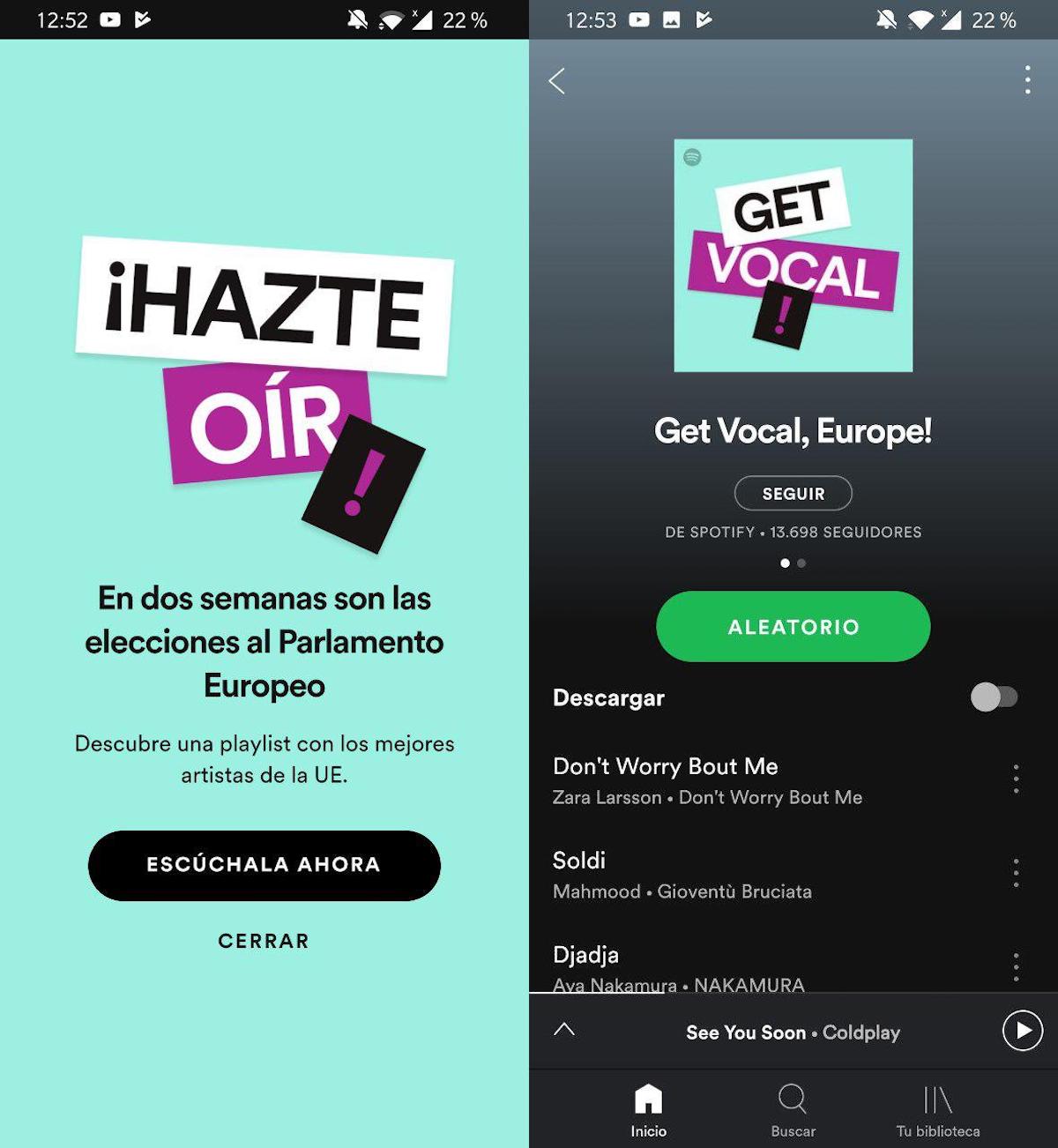 hazte oir get voice europe spotify 2