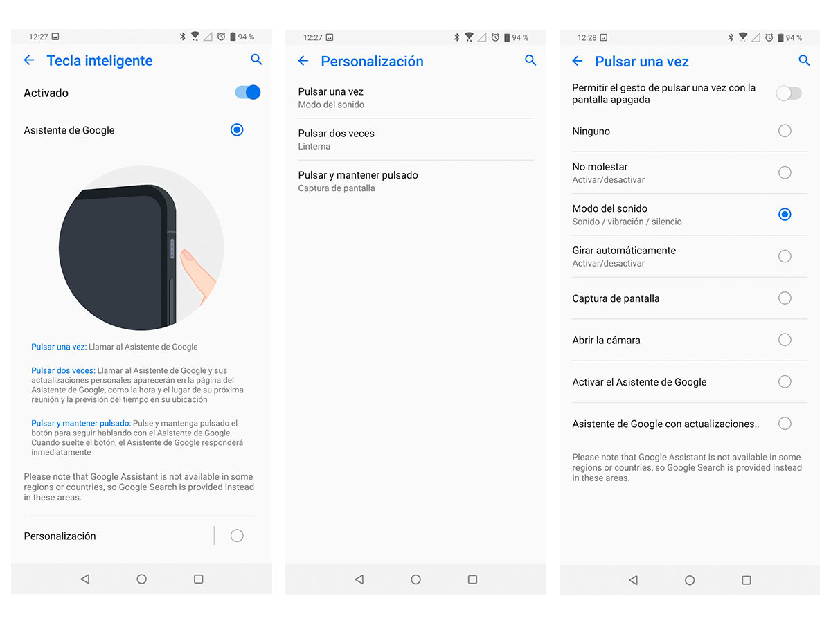 hemos probado ASUS Zenfone 6 opciones smart key una pulsación
