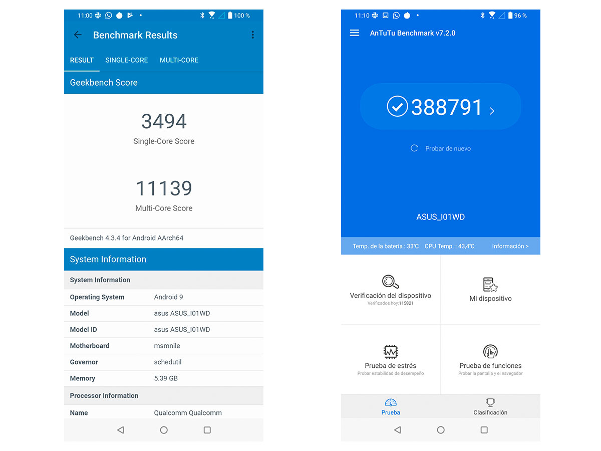hemos probado ASUS Zenfone 6 test de rendimiento