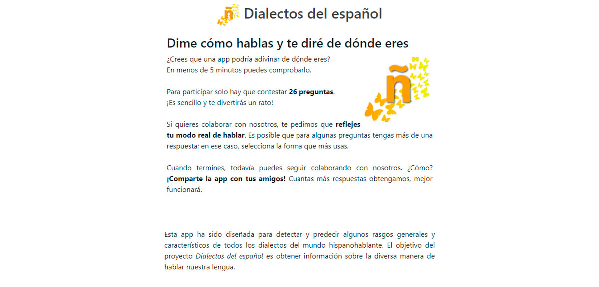 Dialectos del español, el juego online que adivina de dónde eres con 26 preguntas