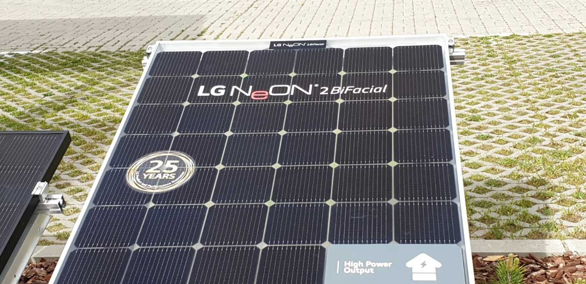 casa sostenible de LG panel solar