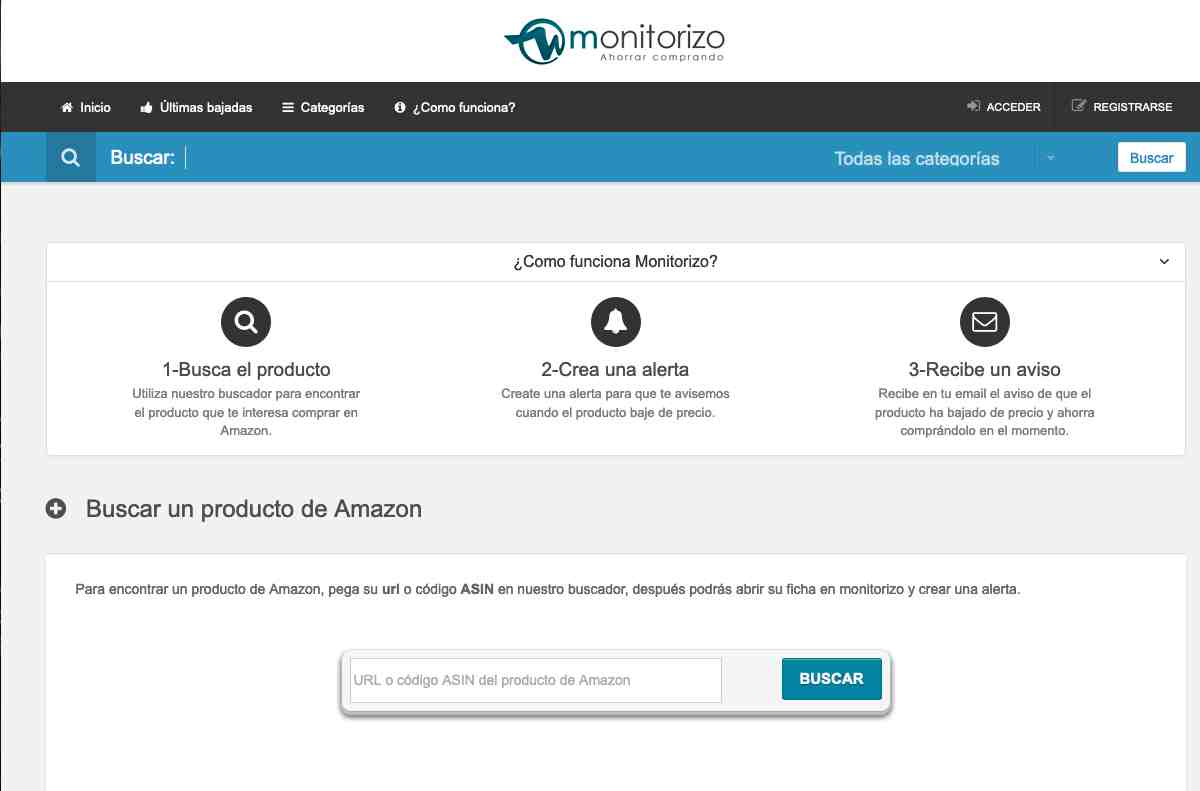 alternativas a CamelCamelCamel Monitorizo