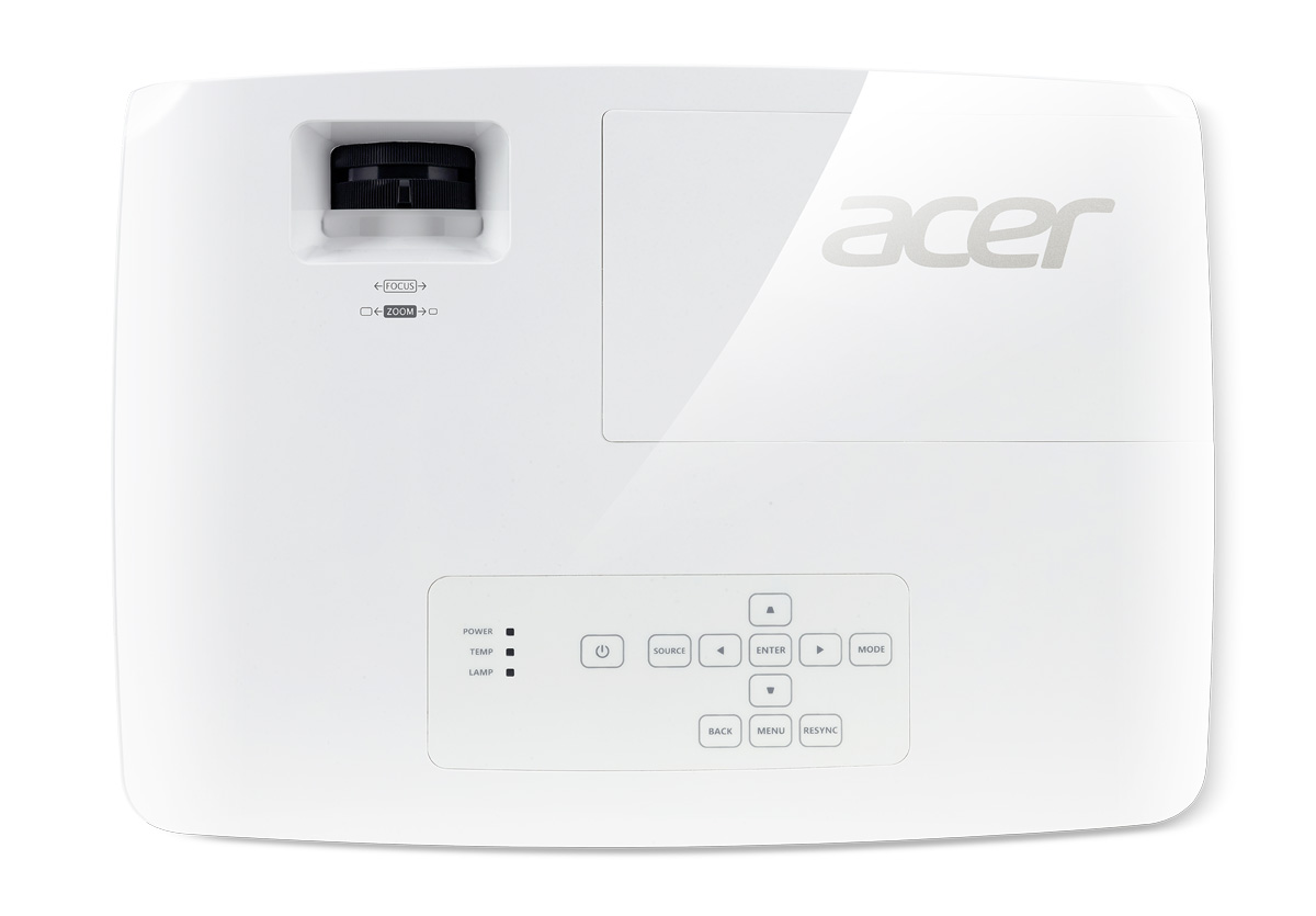 proyector Acer X1 desde arriba