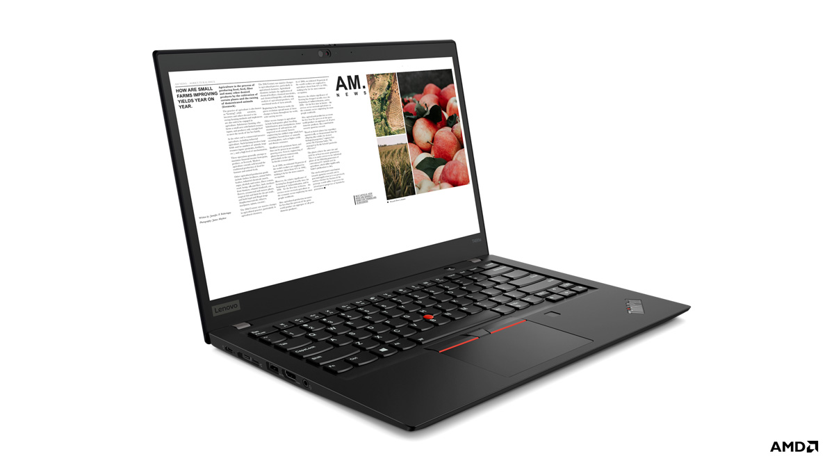Lenovo ThinkPad T495s, portátil fino y ligero con procesador AMD Ryzen 7 PRO