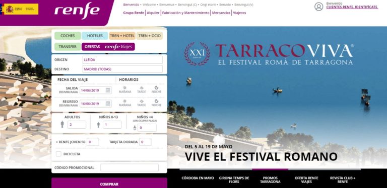 ¿Por qué tengo problemas para comprar billetes online en la web de Renfe?