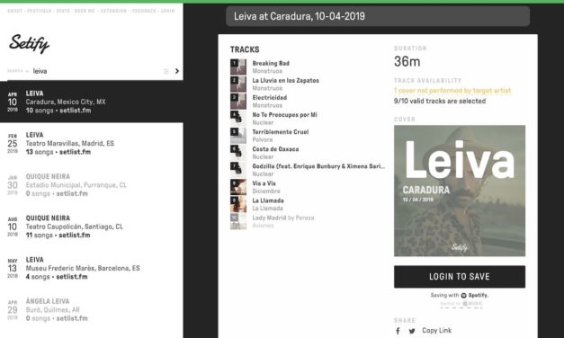 Setify, convierte setlists de conciertos en playlists de Spotify
