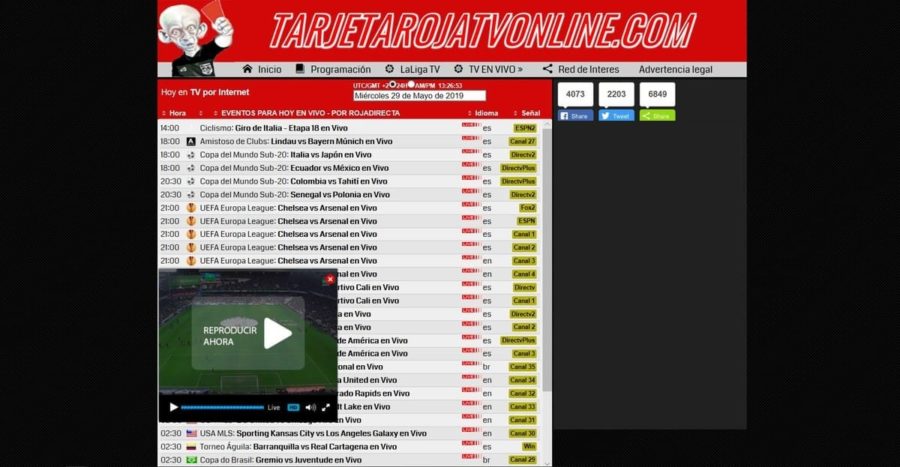 ▷ 10 mejores alternativas a Tarjeta Roja online para ver fútbol en vivo