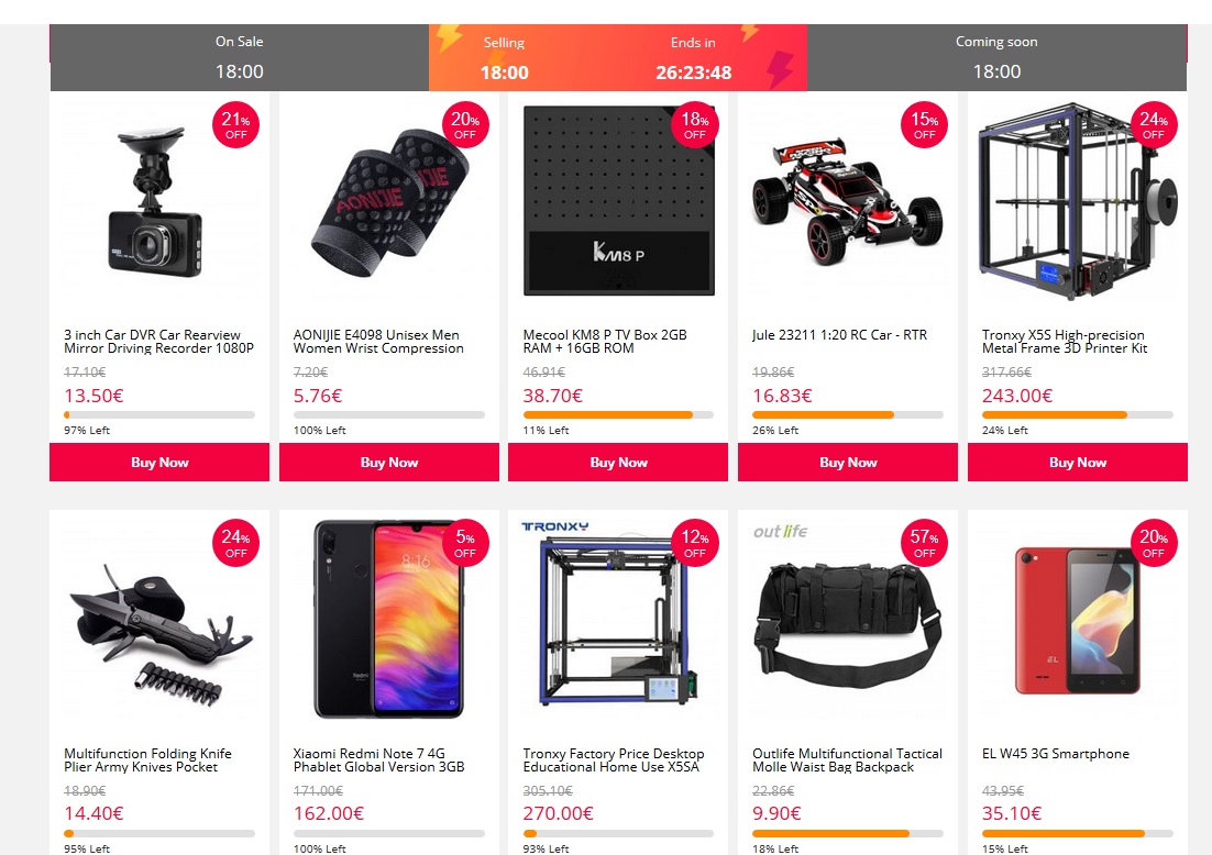 Ventajas en precio de comprar en Gearbest o Bangood 2