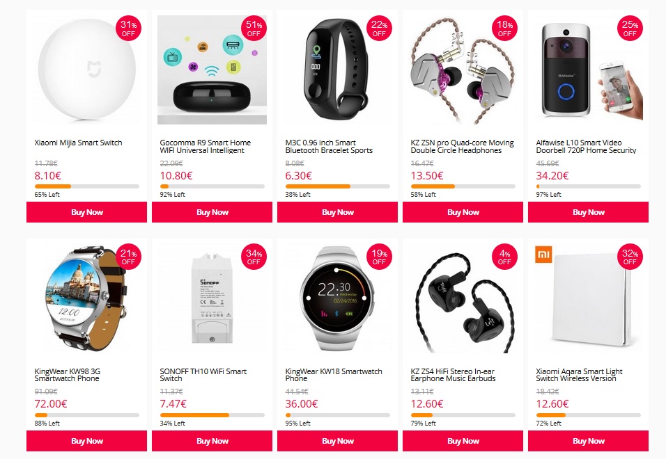 Ventajas en precio de comprar en Gearbest o Bangood 5