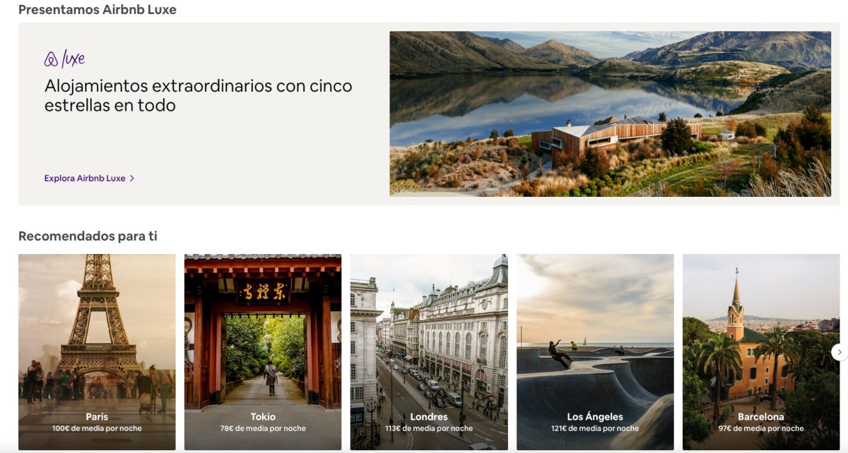 Airbnb alojamientos