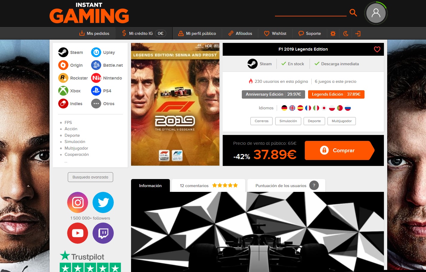 Como funcionan las tiendas G2A e Instagaming 9