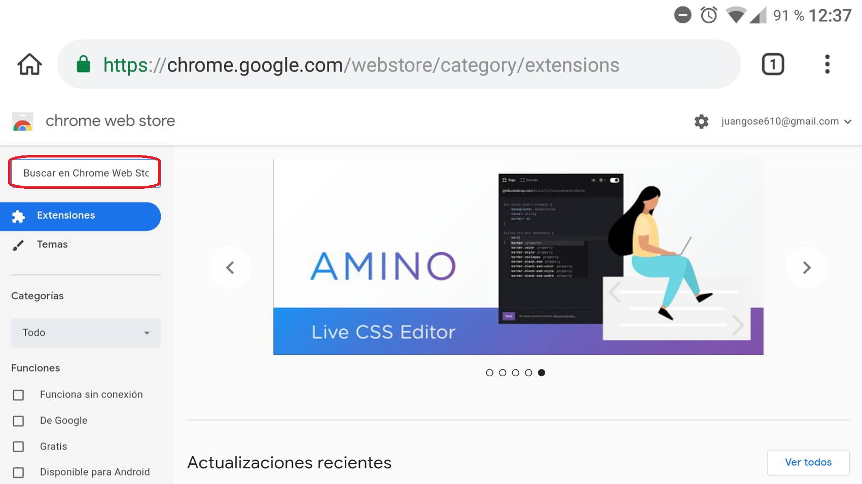 Cómo instalar extensiones de Google Chrome en Android 2
