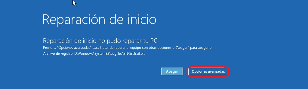 Como reparar el inicio de Windows 10 paso a paso 08