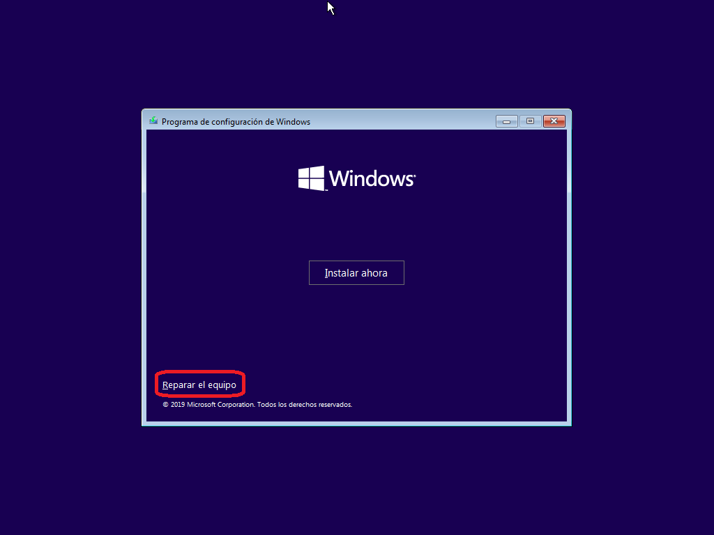 Como reparar el inicio de Windows 10 paso a paso 2