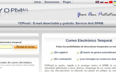 Guía para usar YOPmail, la cuenta de correo anónima con fecha de caducidad