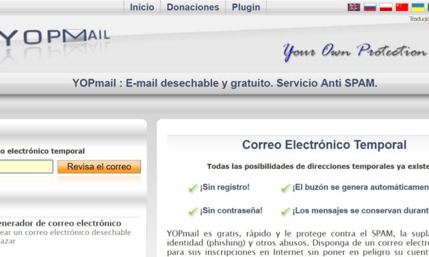 Guía para usar YOPmail, la cuenta de correo anónima con fecha de caducidad