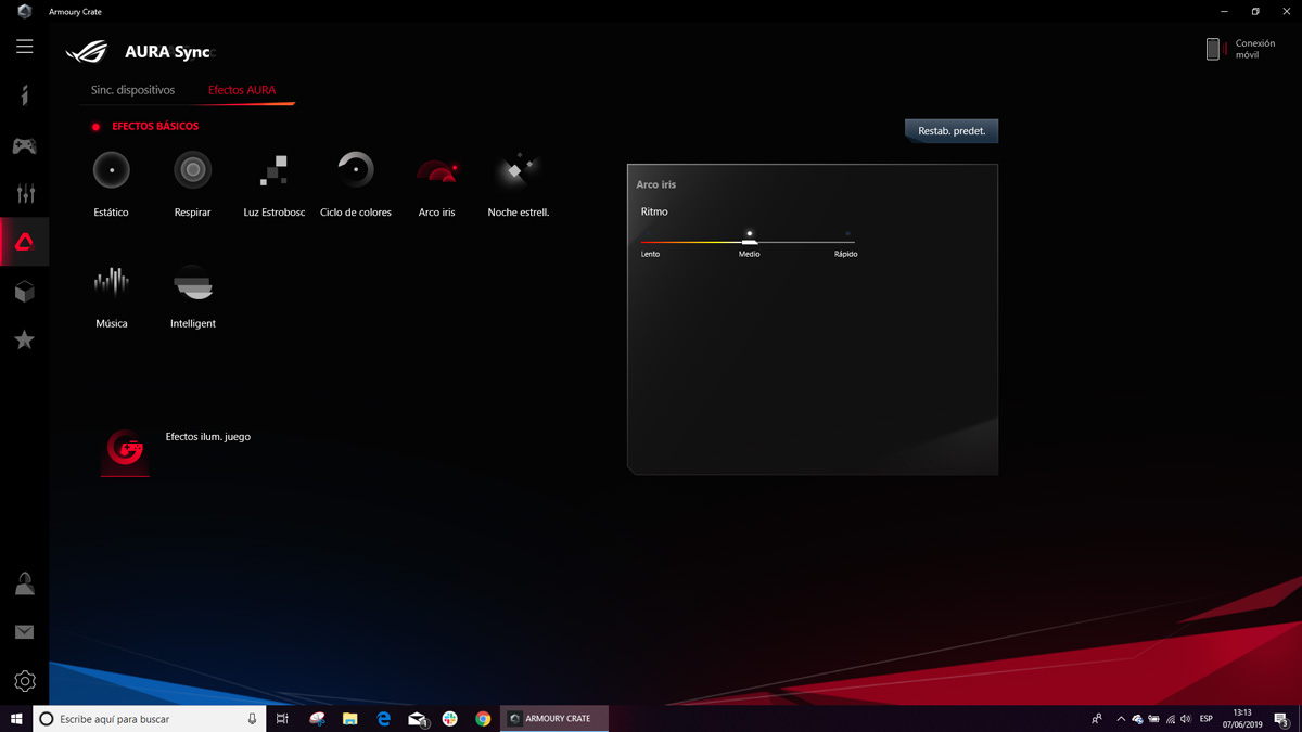 hemos probado ASUS ROG Strix G modos de iluminación