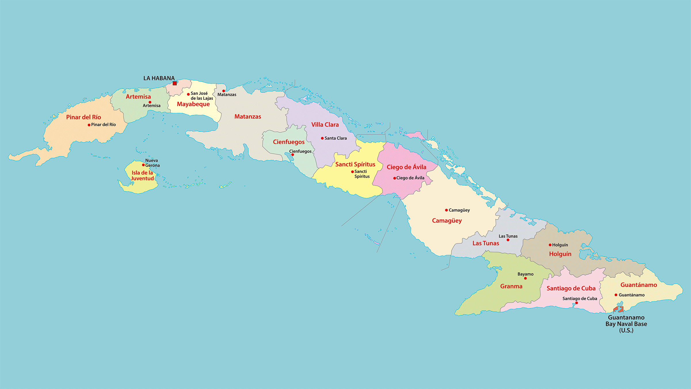 mapa cuba