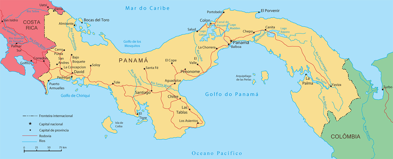 Mapas de América del Sur y Centroamérica, más de 250 imágenes para descargar e imprimir gratis 13 mapa panama