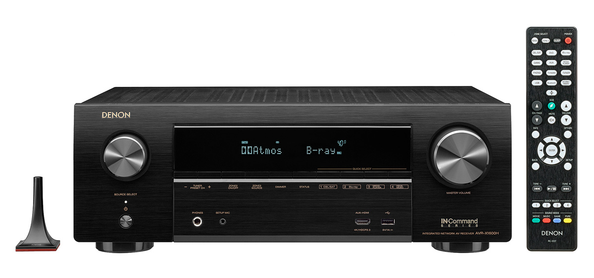 nuevo Denon AVR-X1600H con mando