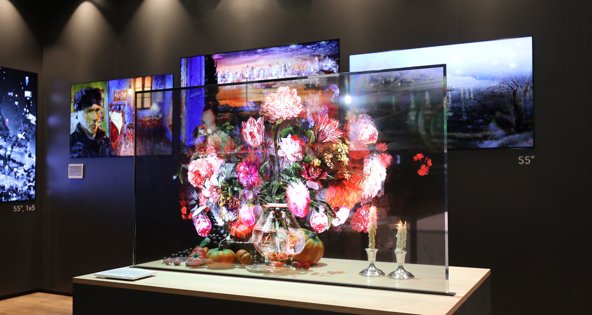 LG Transparent OLED, así es el panel transparente de LG
