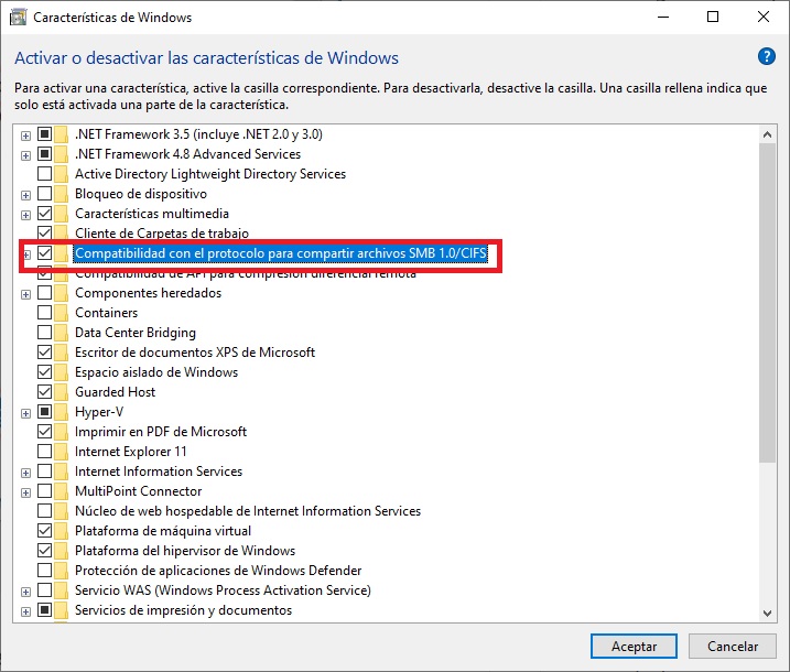 Como conectar dos ordenadores en red con Windows 10 12