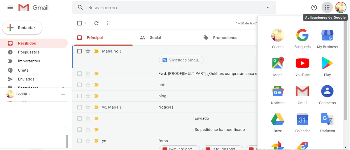Comparativa de cuentas de correo de Hotmail Outlook y Gmail, ventajas y desventajas 4 gmail-herramientas-integradas
