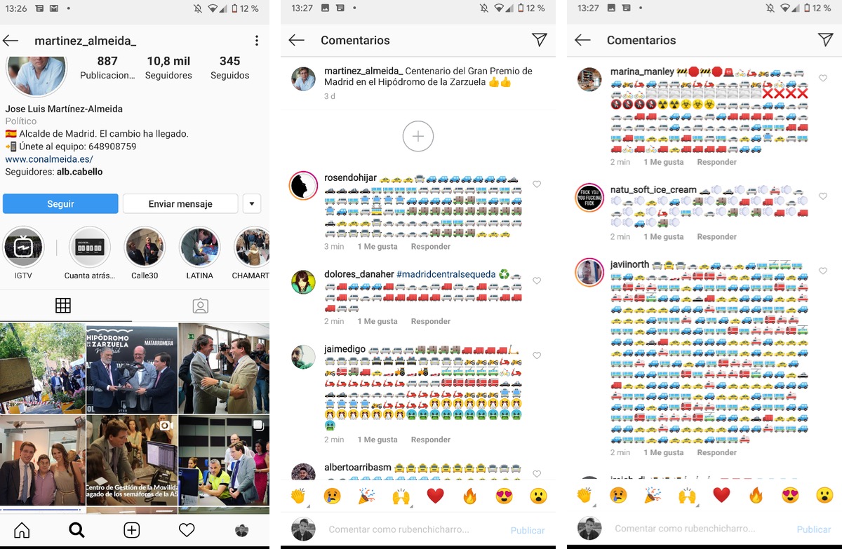 El genial troleo al alcalde de Madrid en Instagram por Madrid Central 1 El genial troleo al alcalde de Madrid en Instagram por Madrid Central