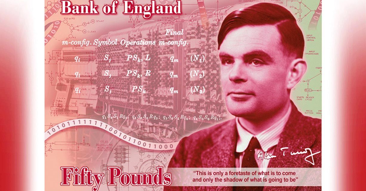 La historia detrás del billete de 50 libras de Alan Turing