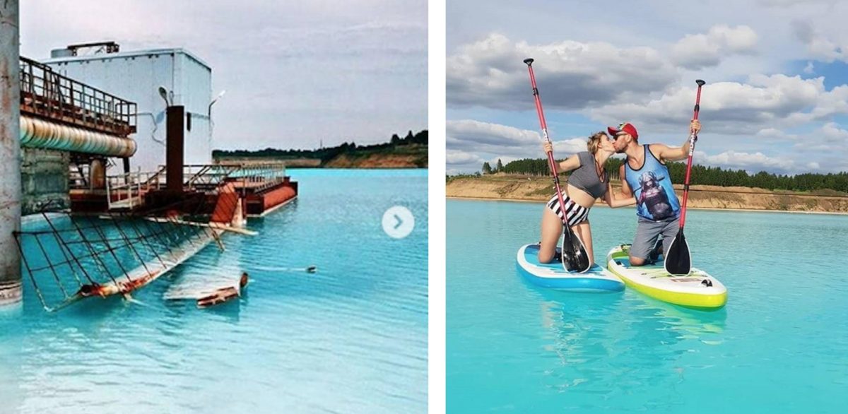 La historia de los selfies perfectos en un lago con desperdicios humanos 1 La historia de los selfies perfectos en un lago con desperdicios humanos