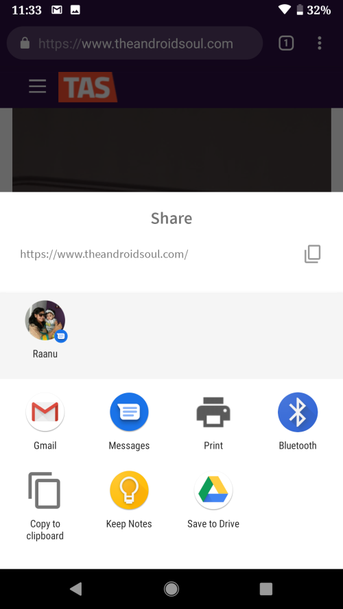 Android-Q-share-UI