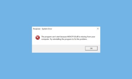 Cómo solucionar el error Falta archivo MSVCP120.dll en Windows 10