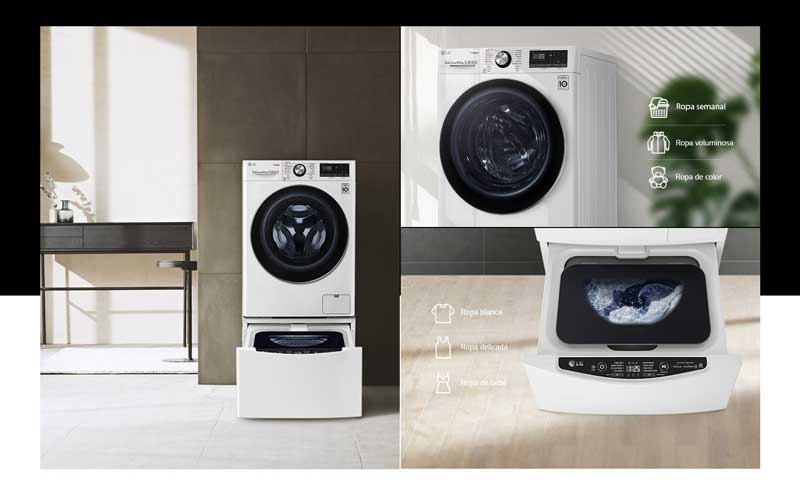 5 claves de las lavadoras inteligentes de LG TwinWash