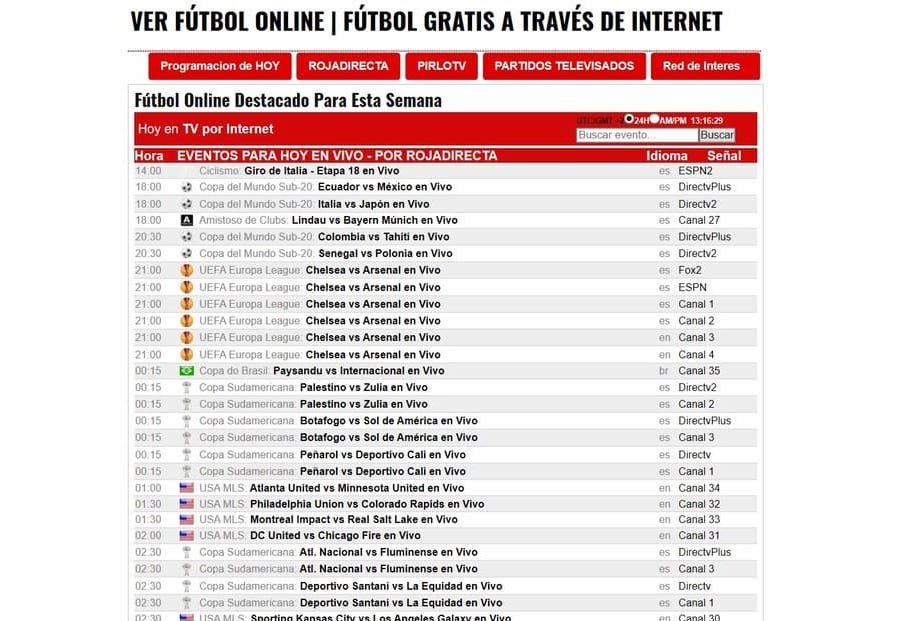 no funciona, alternativas para ver fútbol online