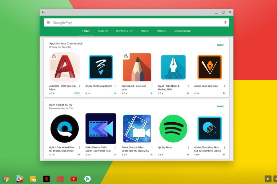 Chromebook apps android