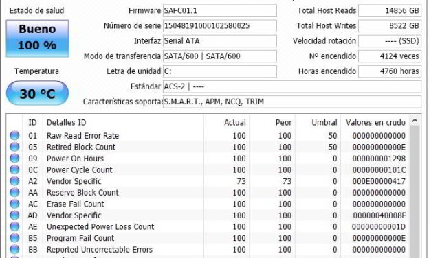 Cómo comprobar la salud de un disco duro con CrystalDiskInfo
