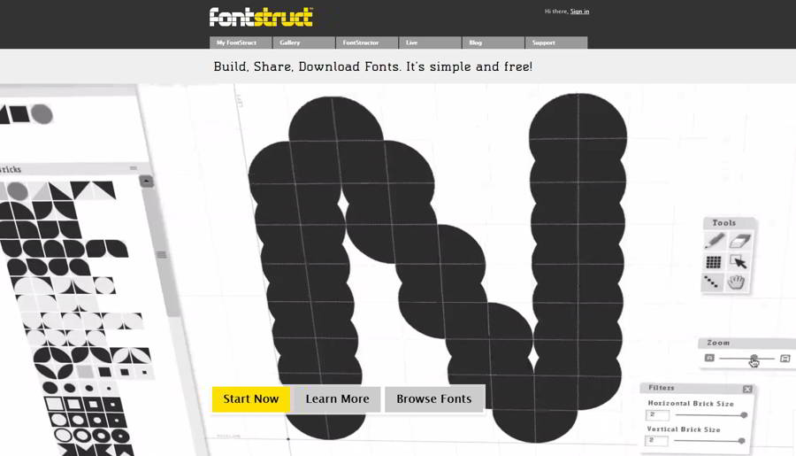 10 webs para descargar tipografías gratis 8 fontstruct