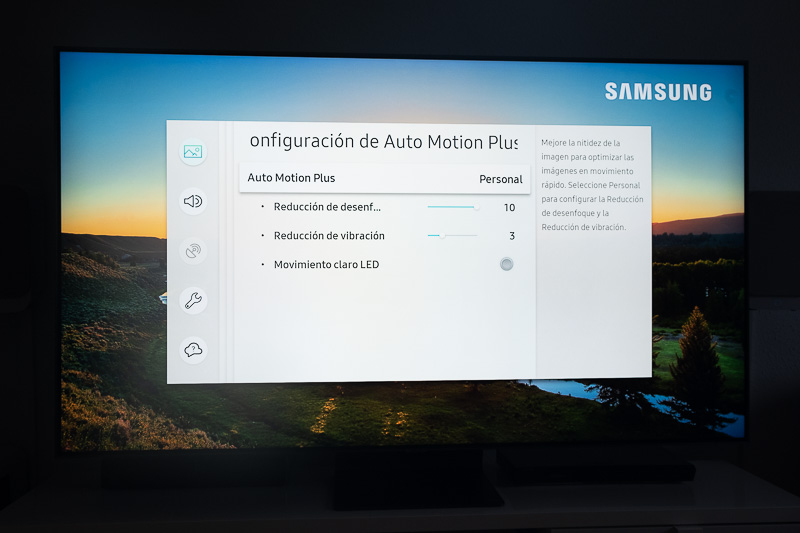 hemos probado Samsung Q90R Auto Motion Plus