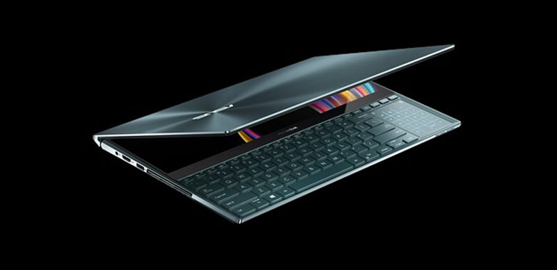lanzamiento ASUS ZenBook Pro Duo teclado