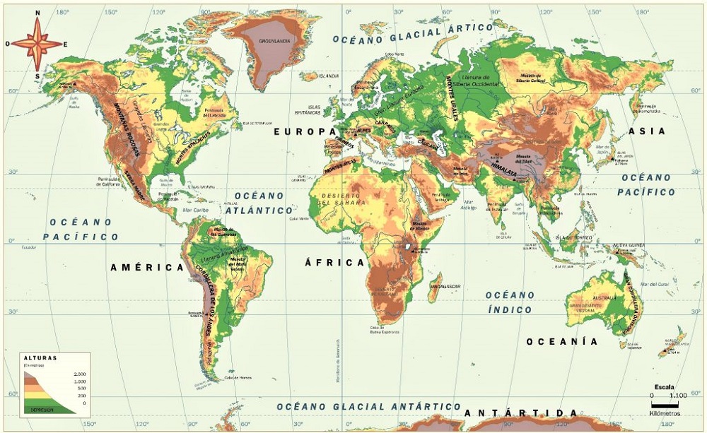 Mapas del mundo 2019, más de 200 imágenes para imprimir 1